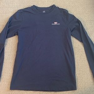 Vineyard Vines Long Sleeve: Navy, Size  Youth L